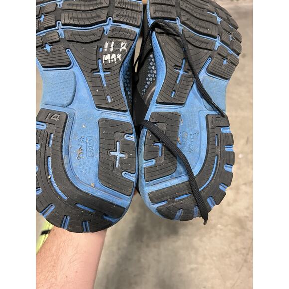 Brooks Ghost 14 Black Blue Running Comfort Athletic Shoes Mens Size 11 - Picture 9 of 10